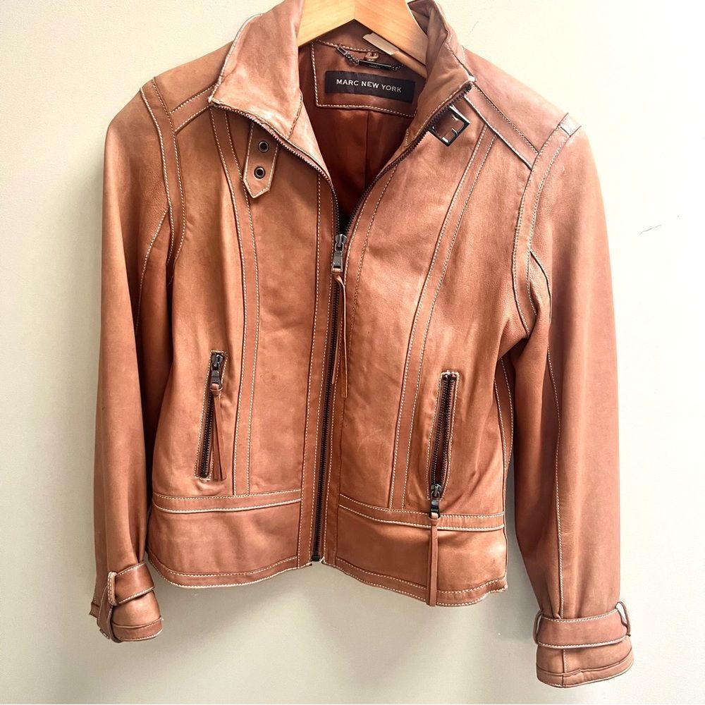 Marc New York Women's Brown Leather Jacket
